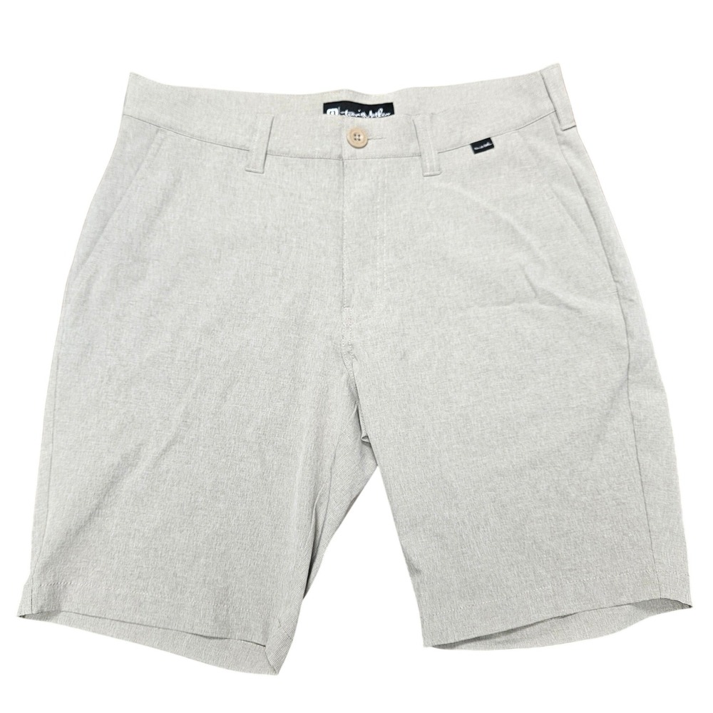 Travis Mathew Golf Shorts Mens 30 Beige Performance Casual Resort Stretch